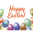 happy easter greeting card vector image vector image