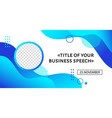 business conference banner template vector image vector image