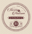 elegant invitation card template vector image vector image