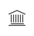 government icon building construction symbol vector image vector image