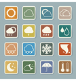 icon set of weather eps 10 vector image vector image