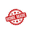 home made rubber stamp seal vector image vector image