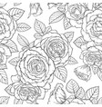 beautiful monochrome black and white seamless vector image vector image