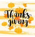 abstract background with pumpkins and leaves vector image vector image