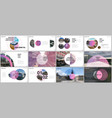 minimal presentations design portfolio vector image vector image