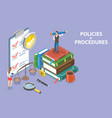 3d isometric flat conceptual vector image vector image