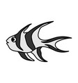 banggai cardinalfish icon design template vector image