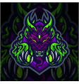 ghost esport mascot logo design vector image vector image