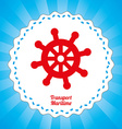 maritime transport design vector image