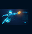 abstract football player rugby american vector image