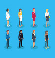 doctor and policewoman set vector image