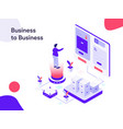 business to isometric modern flat vector image