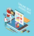 isometric digitization concept vector image