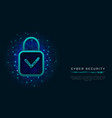data protection privacy concept with digital vector image vector image