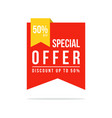 price label spesial offer sale promo vector image