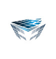 abstract box cube logo icon template apps vector image vector image