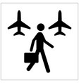 flight transfers vector image