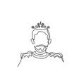 one continuous line drawing medieval historical vector image