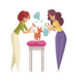 grooming flat icon vector image vector image
