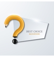 concept pencil and question mark vector image