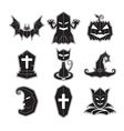 halloween icons set vector image vector image