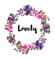 flower frame colorful floral collection vector image