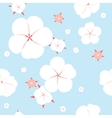 seamless cotton plant vector image