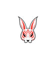 untitledkitsune mask japanese traditional mask vector image vector image