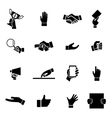 hands icons and symbol design template vector image