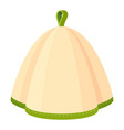 sauna hat protecting head cartoon icon sudatory vector image vector image