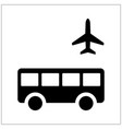 airport bus vector image