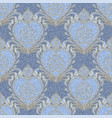 blue denim cloth with gold flower pattern jeans vector image