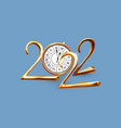 happy 2022 new year elegant christmas vector image
