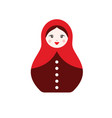 matryoshka nestling doll vector image