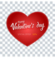 valentines day flyer special sale offer vector image