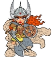 warrior princess vector image vector image