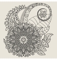 ethnic mehndi tattoo doodle henna paisley flowers vector image
