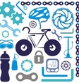 bike icon vector image vector image