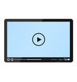 design black media player vector image vector image