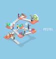 3d isometric flat conceptual vector image vector image