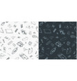 Circuit board seamless pattern background Vector Image