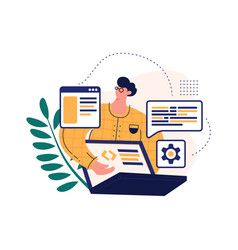 Web developer design Royalty Free Vector Image
