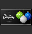 golf christmas sale banner merry sport vector image vector image