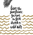 summer handwritten calligraphy quotes vector image vector image