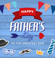 happy fathers day design vector image vector image