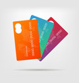 gradient credit card vector image