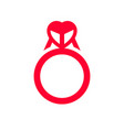 love icon or valentines day sign designed vector image
