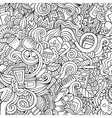 seamless pattern with beauty and cosmetics vector image