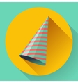 icon of party hat flat designed style vector image vector image