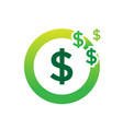 dollar world logo designs icons vector image vector image